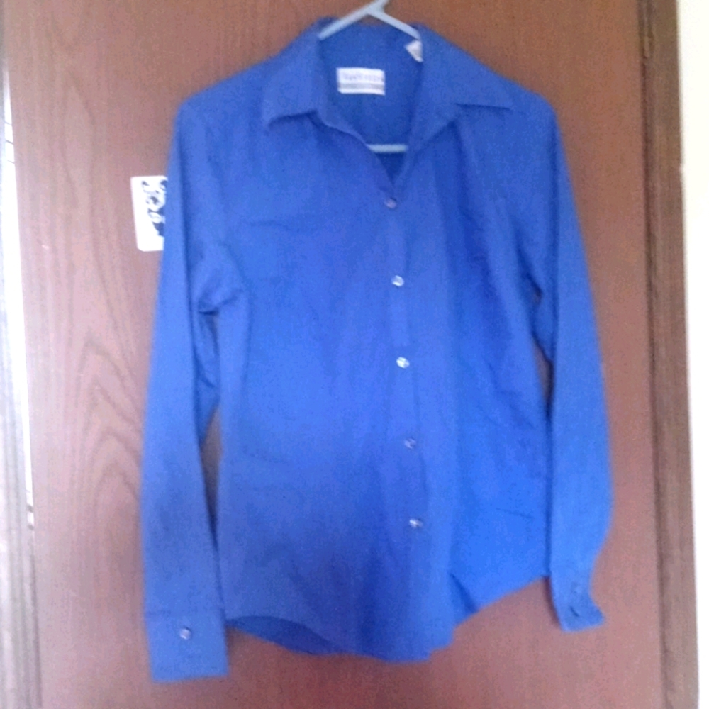 Blue button up